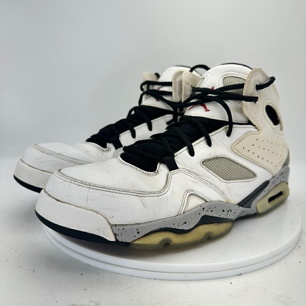 Nike Air Jordan Flight Club โ91 Men Size 11 Shoes White Cement Grey 555475โ102